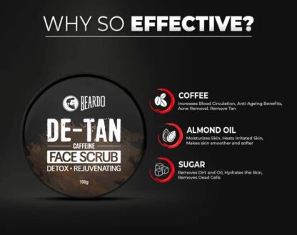 Caffiene De-Tan Face Scrub